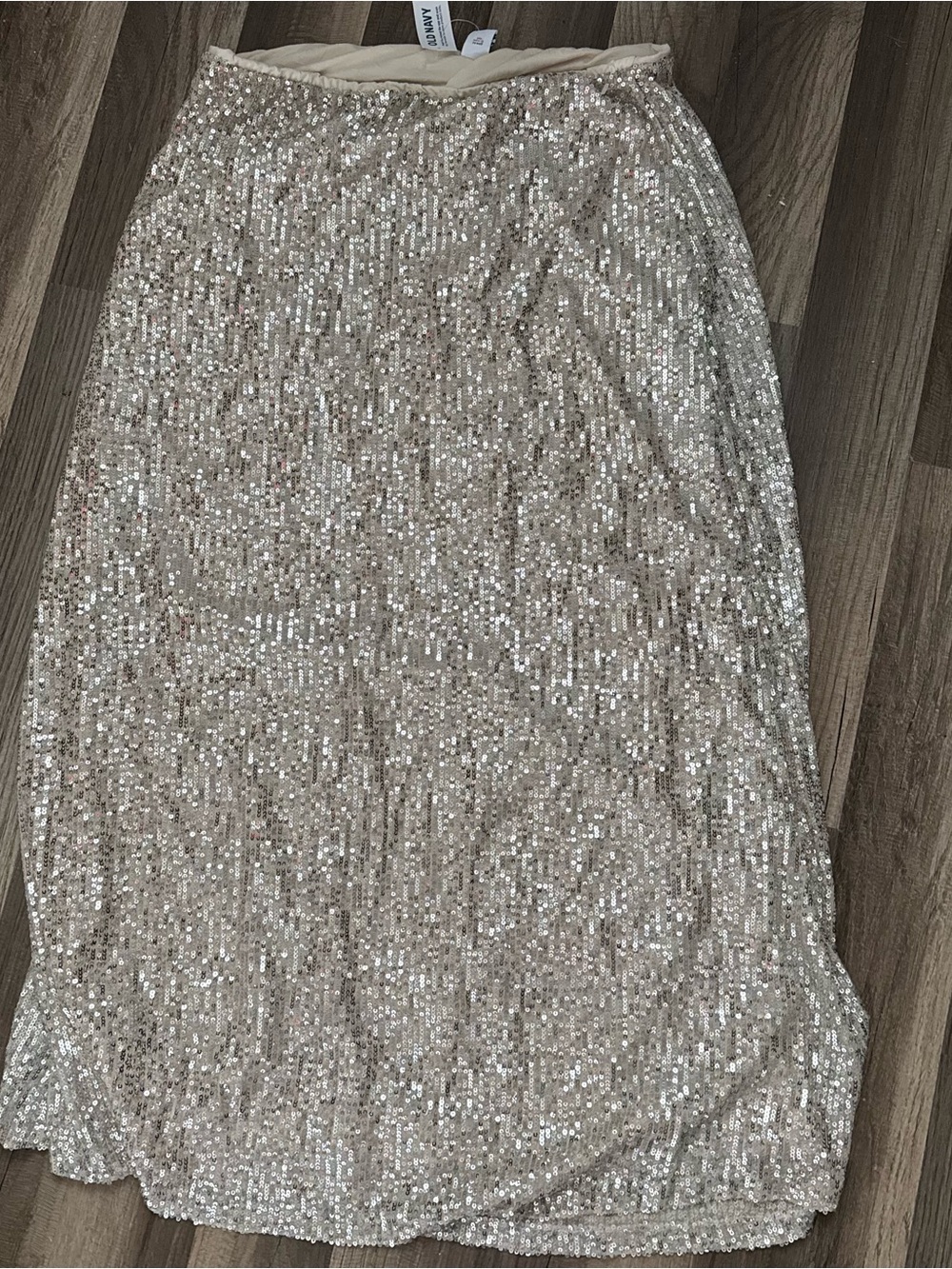 Old Navy Sequin Maxi Skirt - Champagne